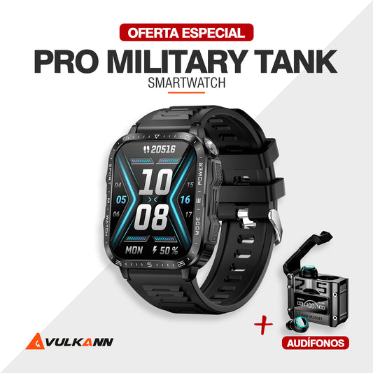 PRO MILITARY TANK DOBLE CORREA + AUDIFONOS M25